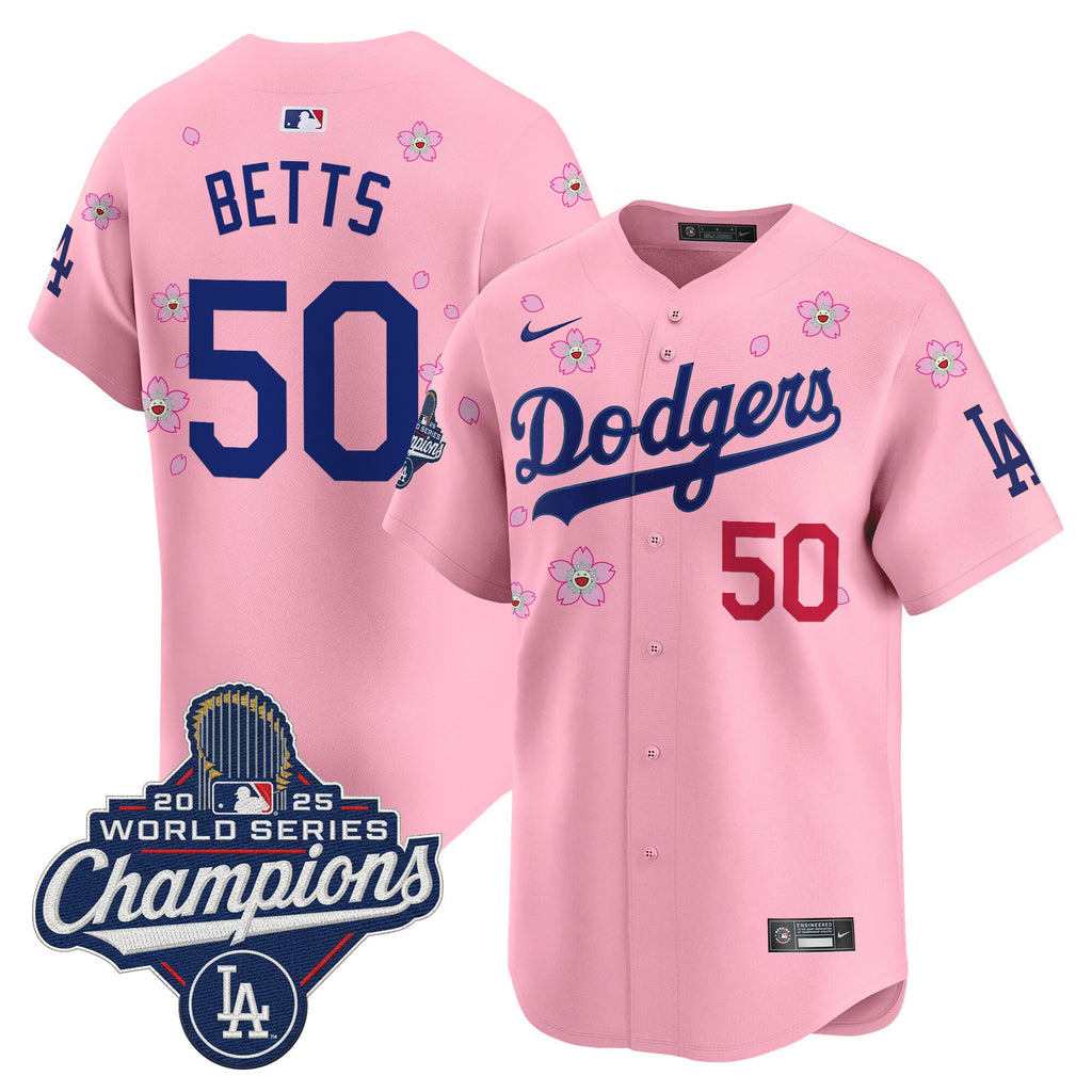 Men's Dodgers 2025 World Series Champions x Tokyo Series Vapor Premier Limited Jersey - Stitched