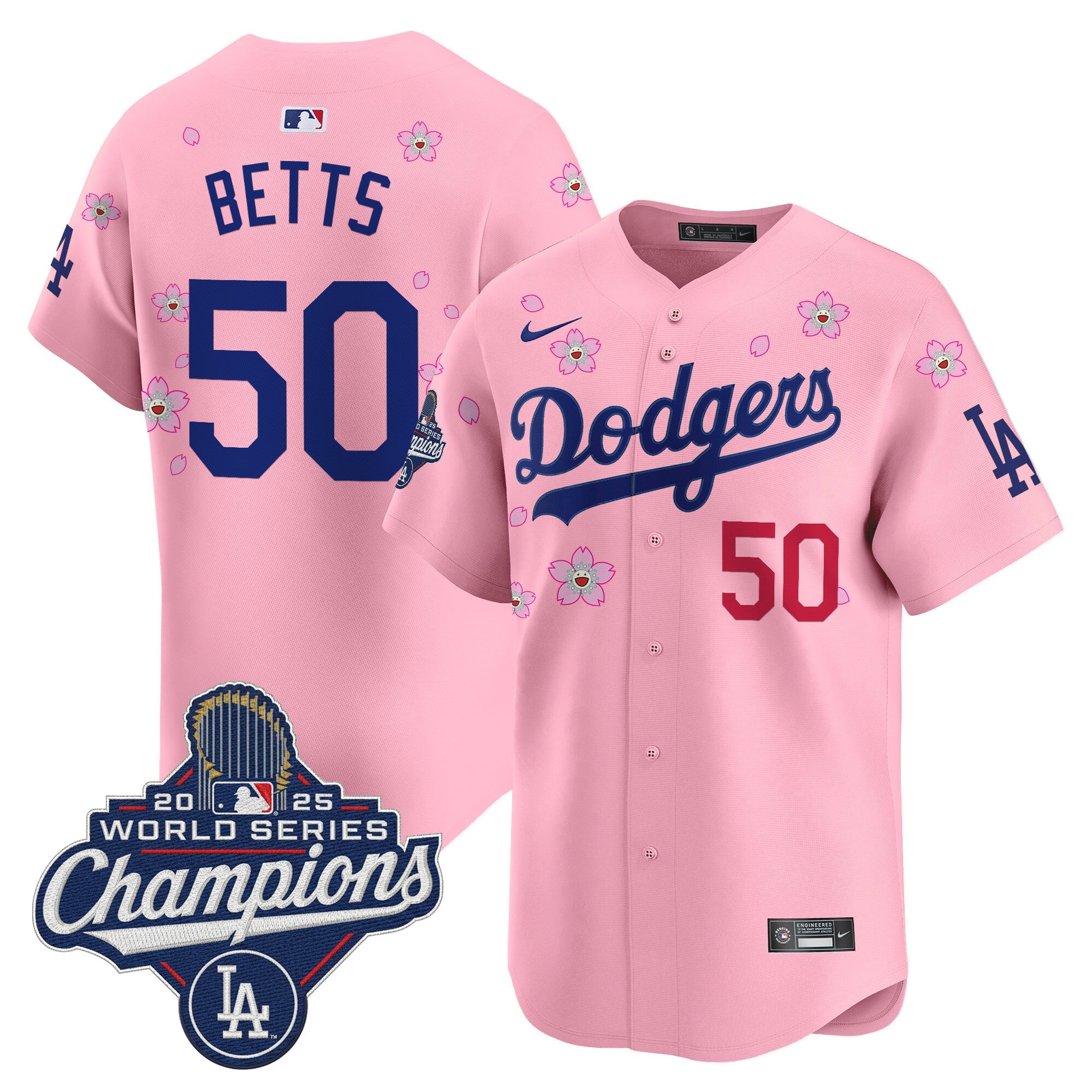 Men's Dodgers 2025 World Series Champions x Tokyo Series Vapor Premier Limited Jersey - Stitched