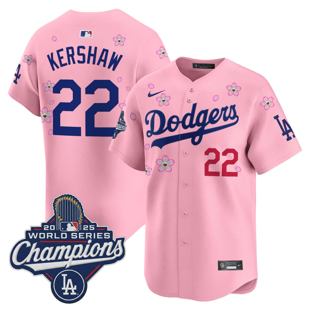 Men's Dodgers 2025 World Series Champions x Tokyo Series Vapor Premier Limited Jersey - Stitched