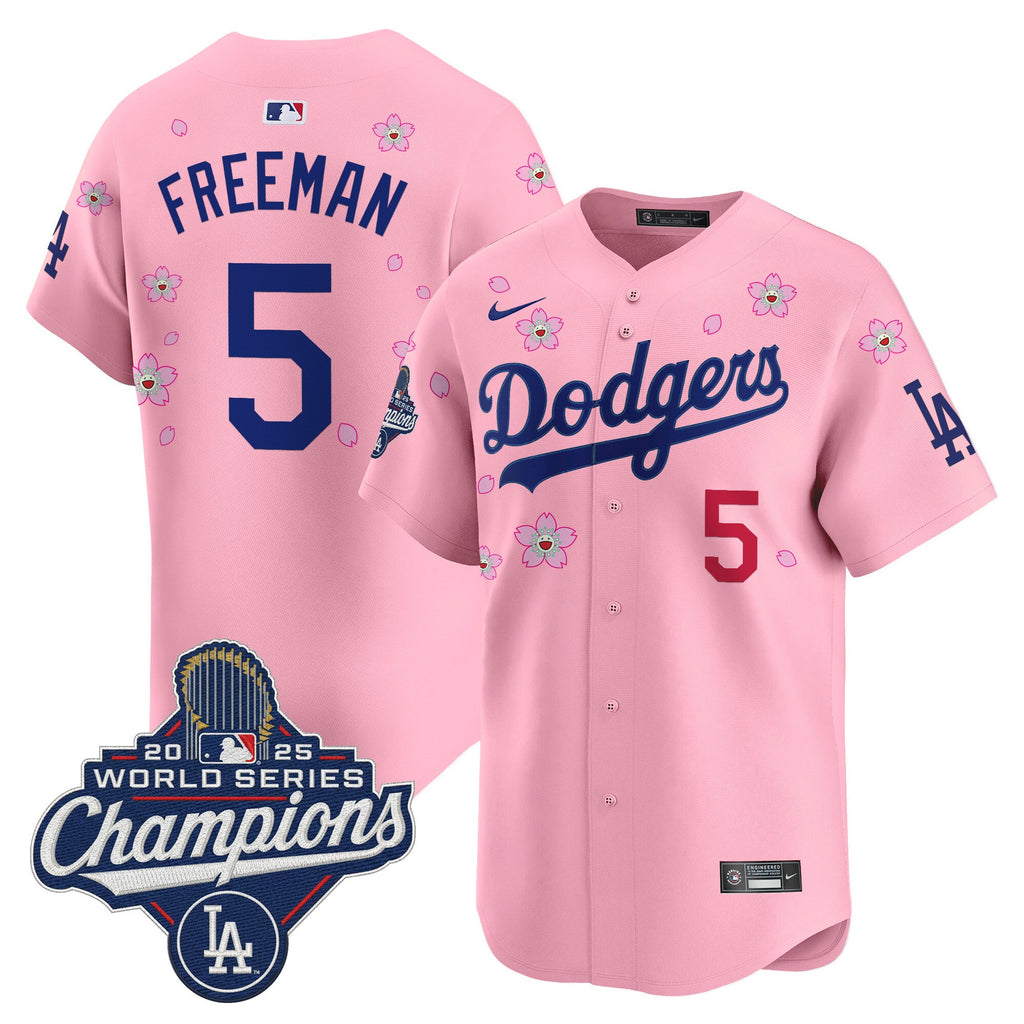 Men's Dodgers 2025 World Series Champions x Tokyo Series Vapor Premier Limited Jersey - Stitched