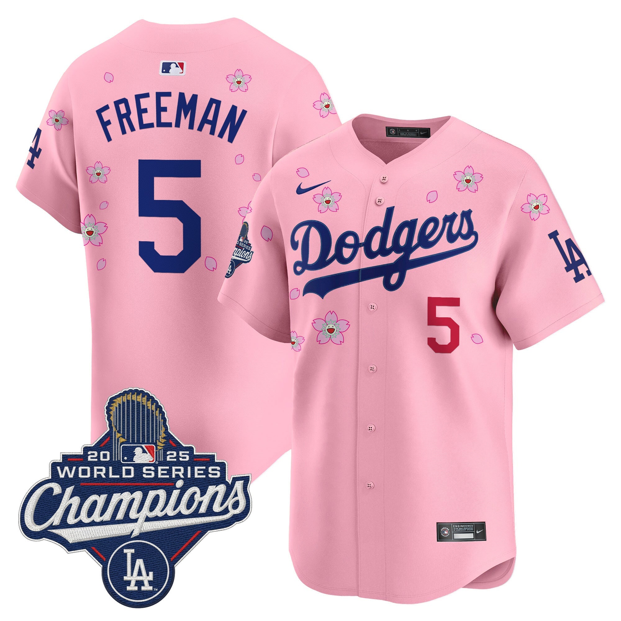 Men's Dodgers 2025 World Series Champions x Tokyo Series Vapor Premier Limited Jersey - Stitched