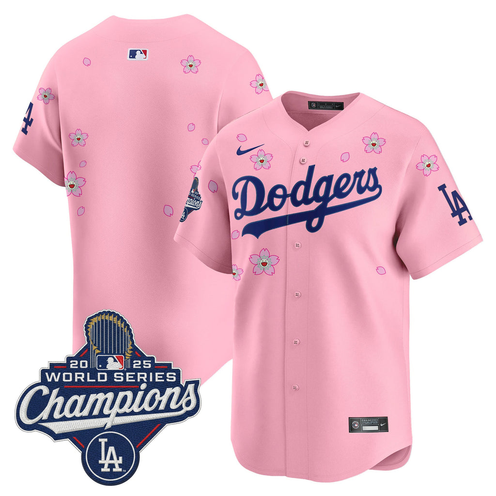 Men's Dodgers 2025 World Series Champions x Tokyo Series Vapor Premier Limited Jersey - Stitched