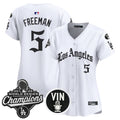 Women's Dodgers 2025 World Series Champions Vapor Premier Limited Jersey - LA Gothic Edition - All Stitched