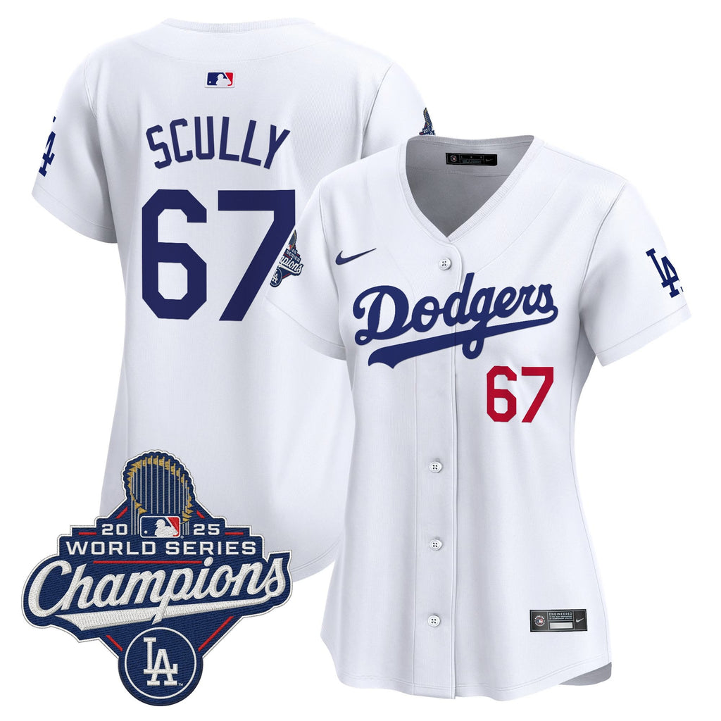 Women's Dodgers 2025 World Series Champions Vapor Premier Limited Jersey - All Stitched