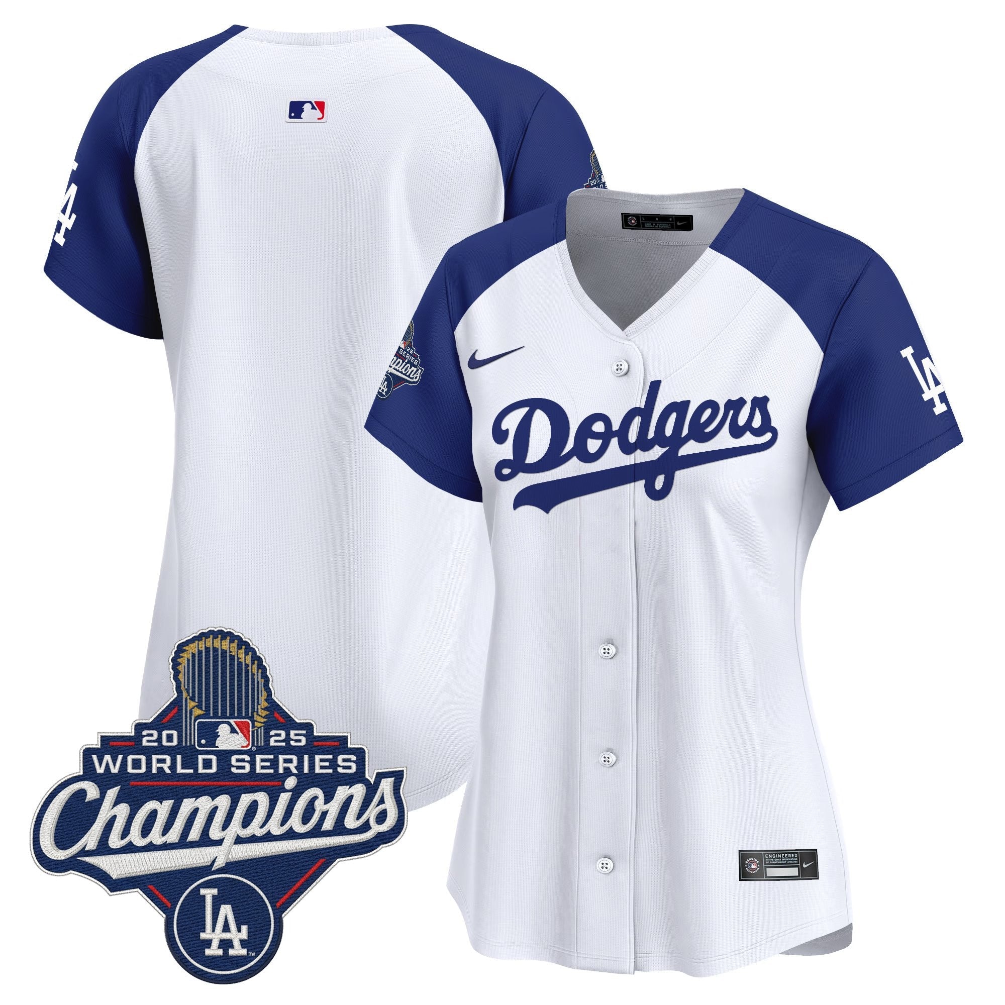 Women's Dodgers 2025 World Series Champions Vapor Premier Limited Jersey - All Stitched