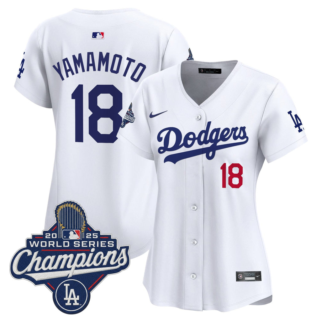 Women's Dodgers 2025 World Series Champions Vapor Premier Limited Jersey - All Stitched