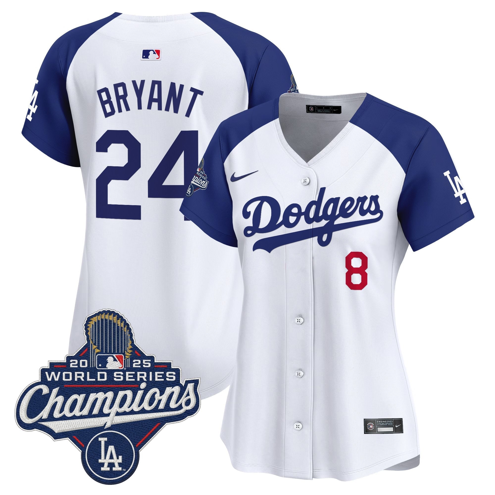 Women's Dodgers 2025 World Series Champions Vapor Premier Limited Jersey - All Stitched