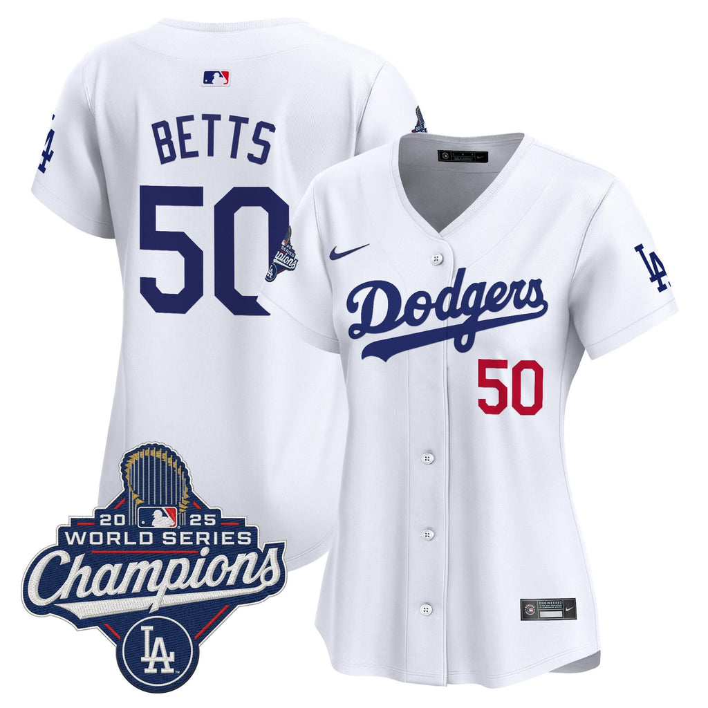Women's Dodgers 2025 World Series Champions Vapor Premier Limited Jersey - All Stitched