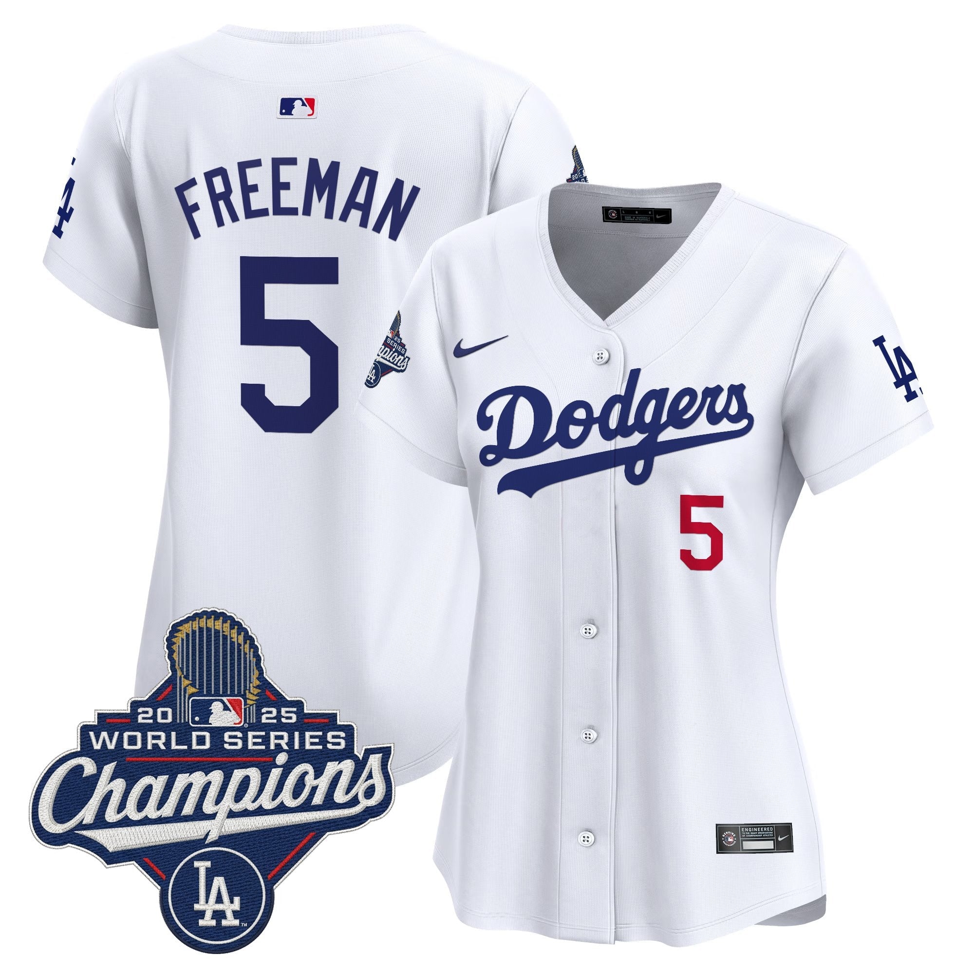 Women's Dodgers 2025 World Series Champions Vapor Premier Limited Jersey - All Stitched