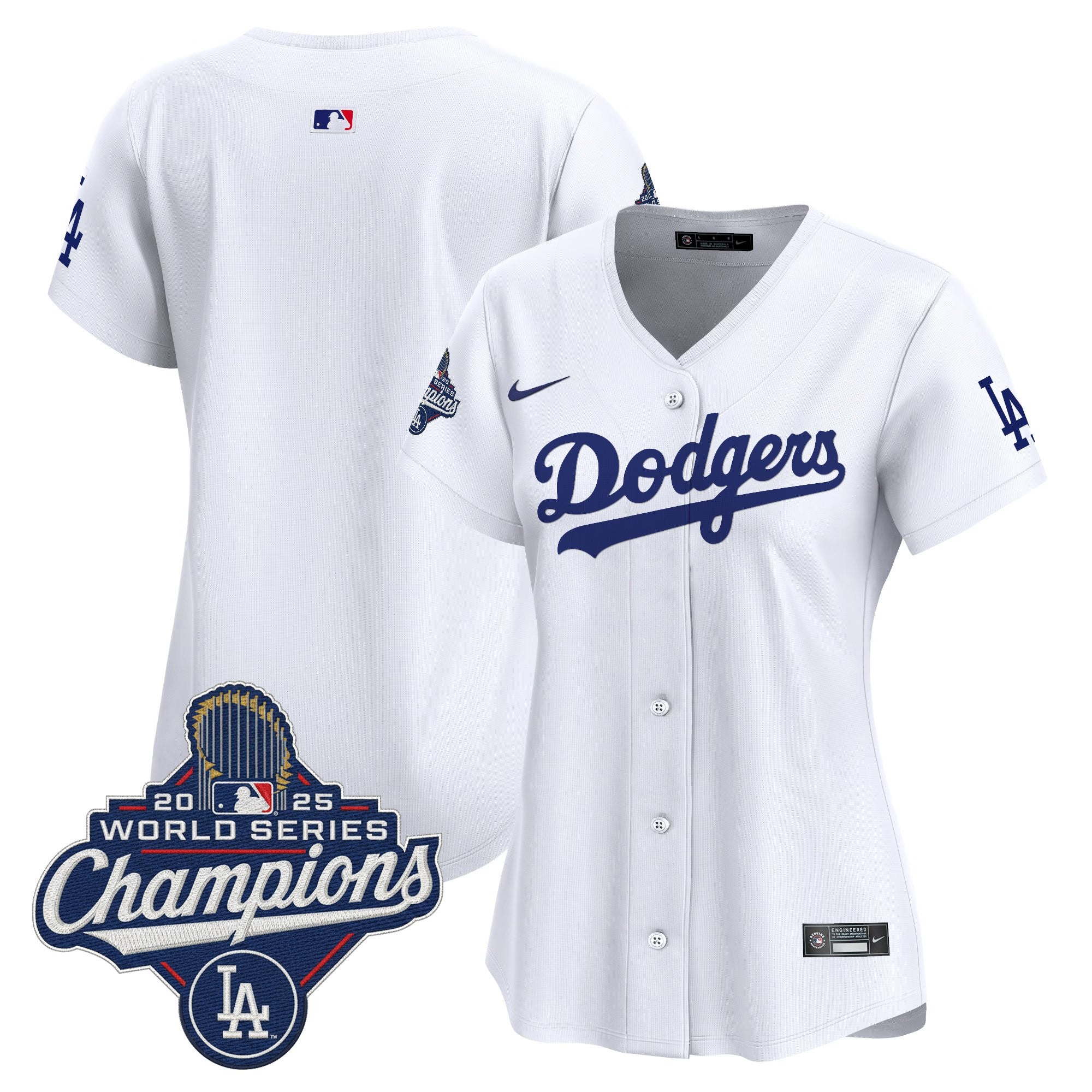 Women's Dodgers 2025 World Series Champions Vapor Premier Limited Jersey - All Stitched