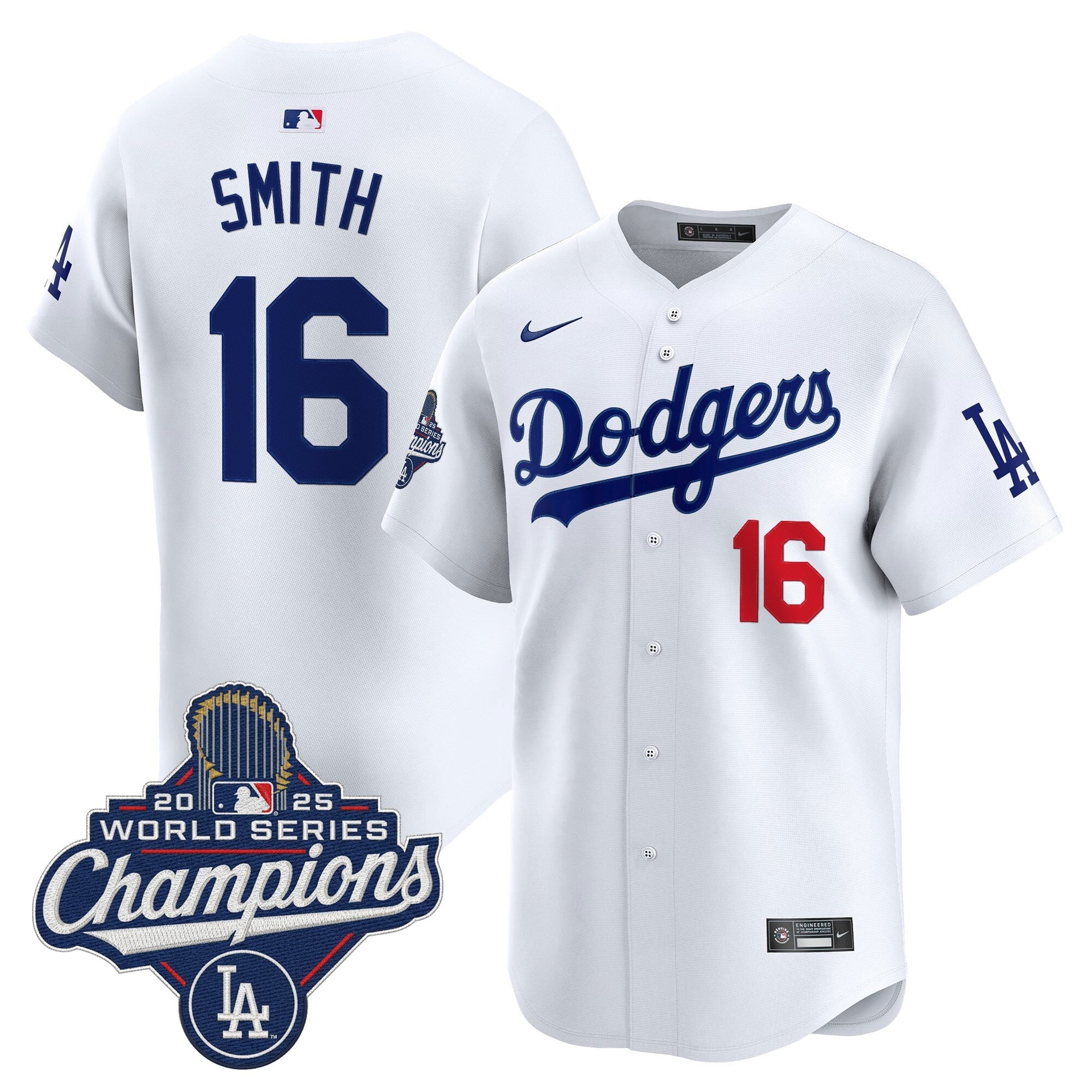 Men's Dodgers 2025 World Series Champions Vapor Premier Limited Jersey - All Stitched
