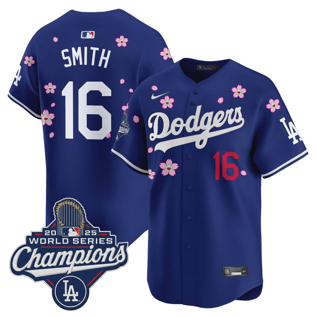 Men's Dodgers 2025 World Series Champions x Tokyo Series Vapor Premier Limited Jersey - Stitched