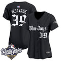 Women's Toronto Blue Jays 2025 World Series Vapor Premier Limited Jersey V2 - Gothic North Edition - All Stitched