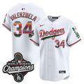 Men's Dodgers Mexico 2025 World Series Champions Vapor Premier Limited Jersey - All Stitched