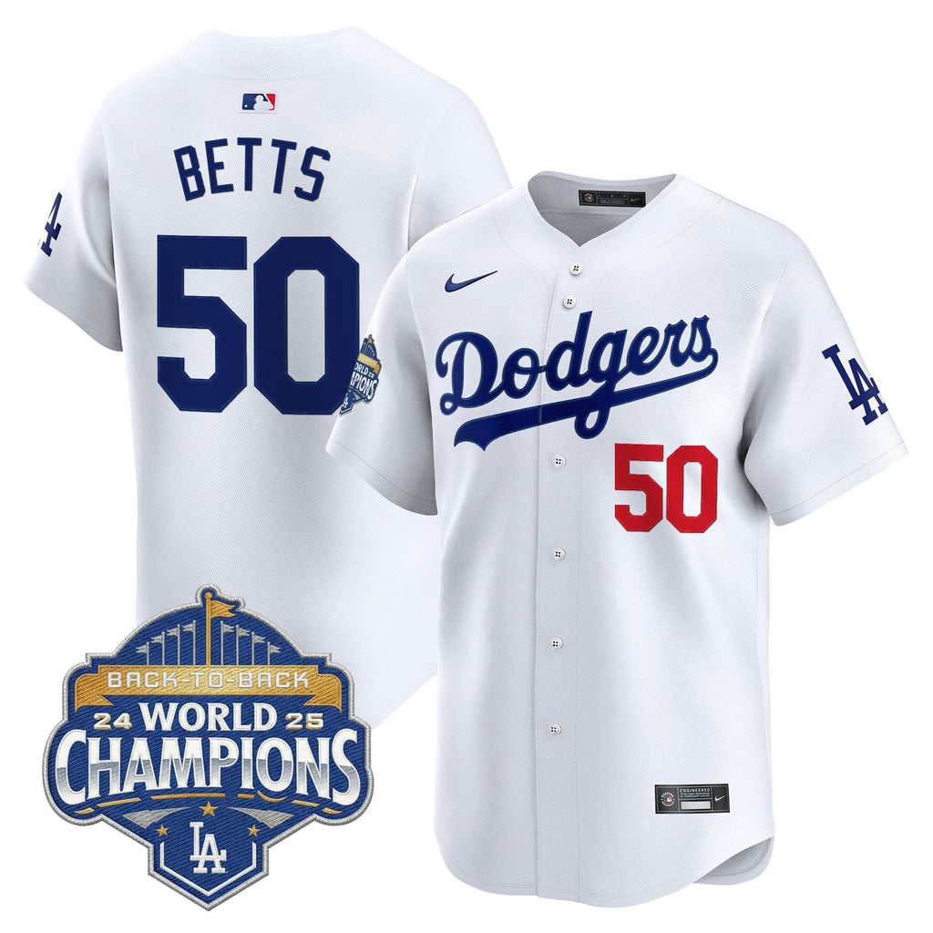 Men's Dodgers 2025 Back-To-Back Champions Vapor Premier Limited Jersey - All Stitched