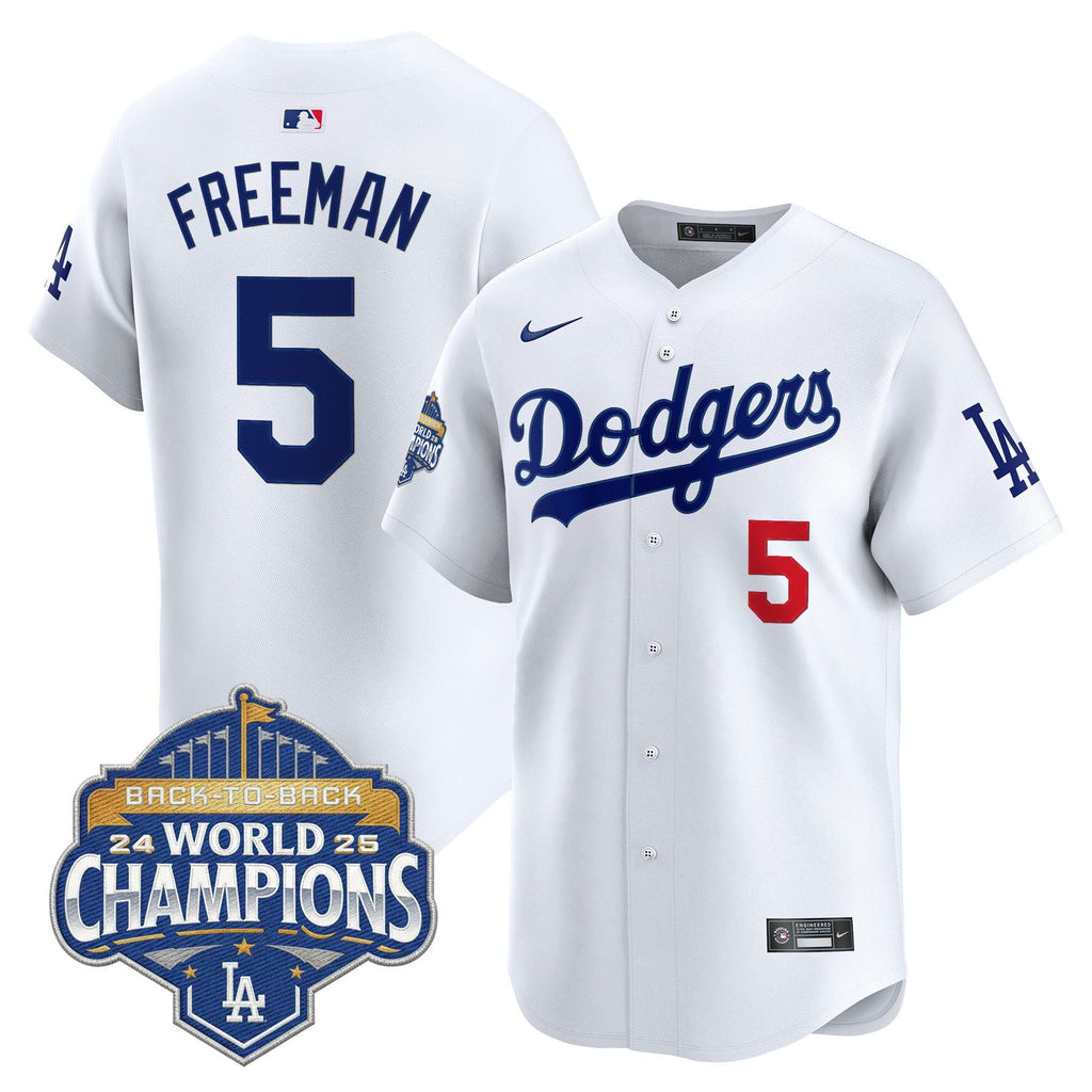 Men's Dodgers 2025 Back-To-Back Champions Vapor Premier Limited Jersey - All Stitched