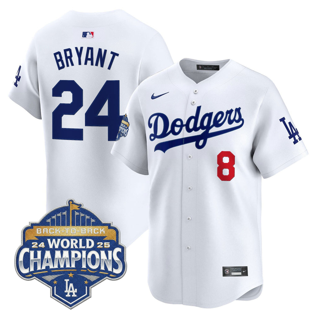 Men's Dodgers 2025 Back-To-Back Champions Vapor Premier Limited Jersey - All Stitched