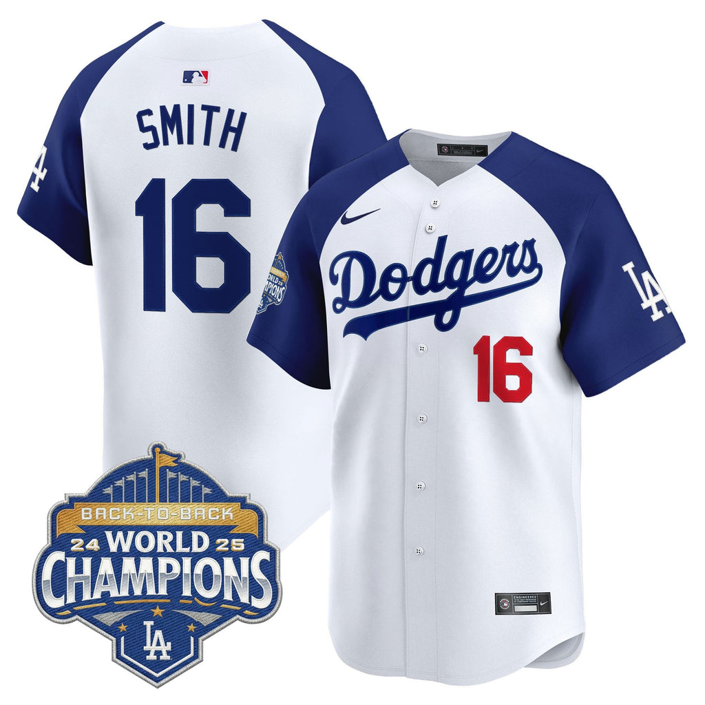 Men's Dodgers 2025 Back-To-Back Champions Vapor Premier Limited Jersey - All Stitched