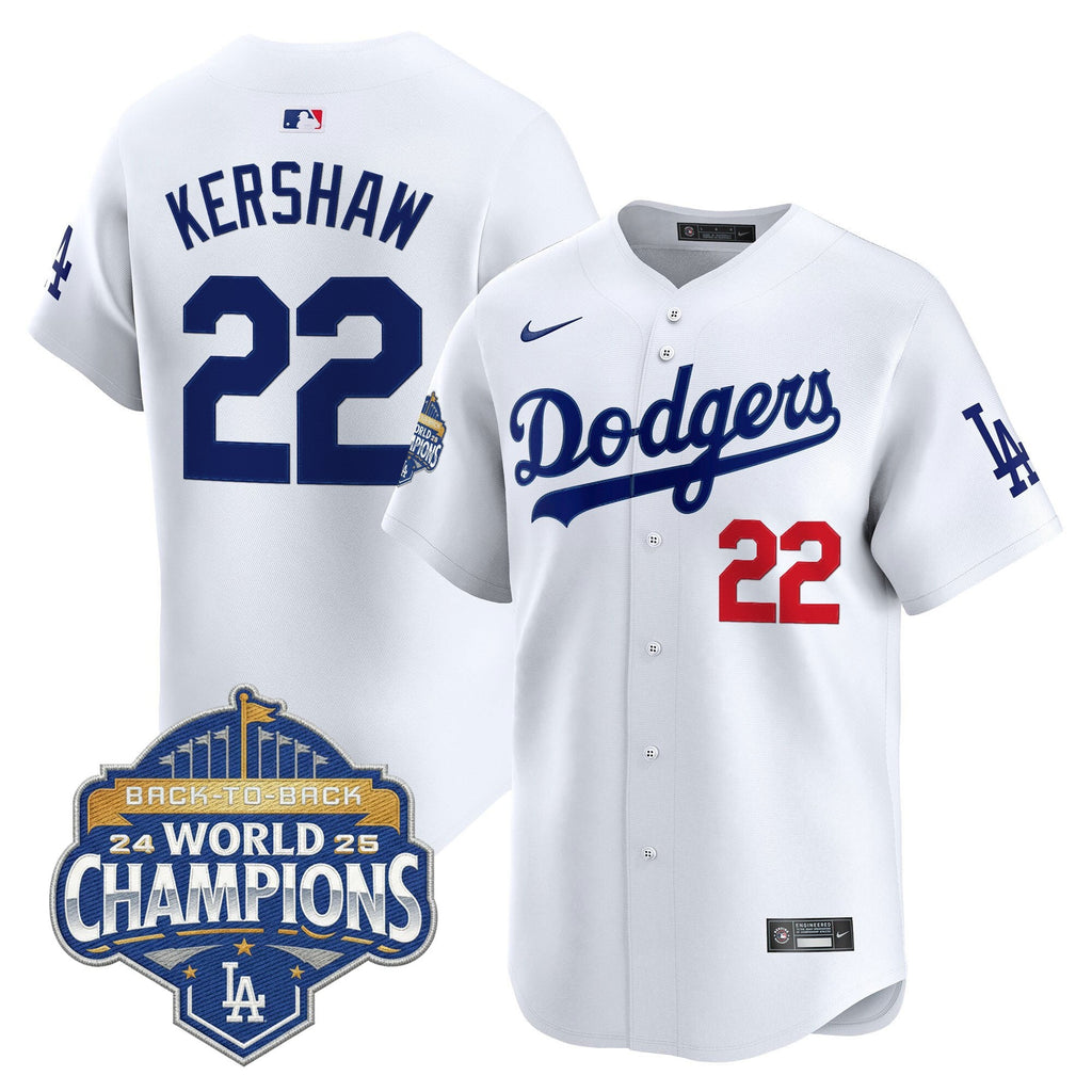 Men's Dodgers 2025 Back-To-Back Champions Vapor Premier Limited Jersey - All Stitched