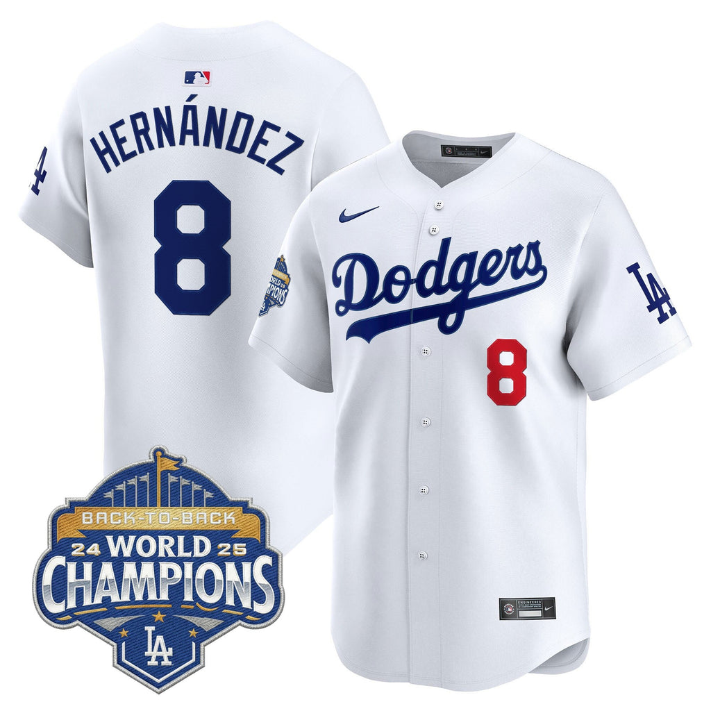 Men's Dodgers 2025 Back-To-Back Champions Vapor Premier Limited Jersey - All Stitched