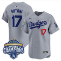 Men's Dodgers 2025 Back-To-Back Champions Vapor Premier Limited Jersey - All Stitched