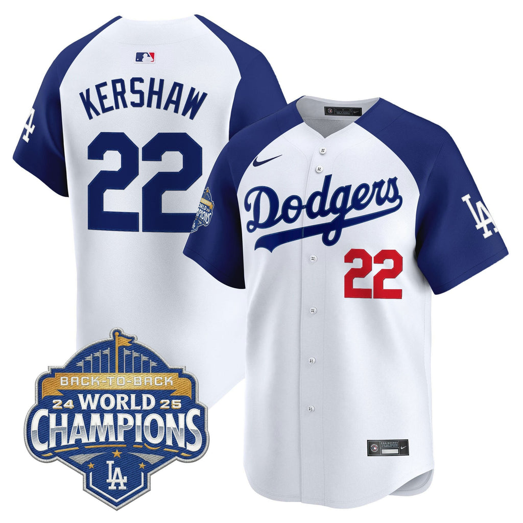Men's Dodgers 2025 Back-To-Back Champions Vapor Premier Limited Jersey - All Stitched