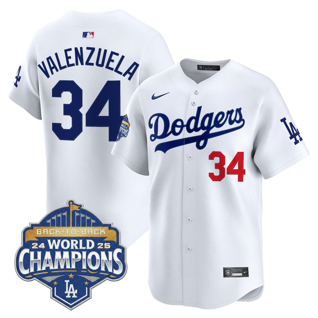 Men's Dodgers 2025 Back-To-Back Champions Vapor Premier Limited Jersey - All Stitched