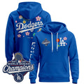 Men's Los Angeles Dodgers x Takashi Murakami Pullover Hoodie - 2025 World Series Champions Patch - Stitched