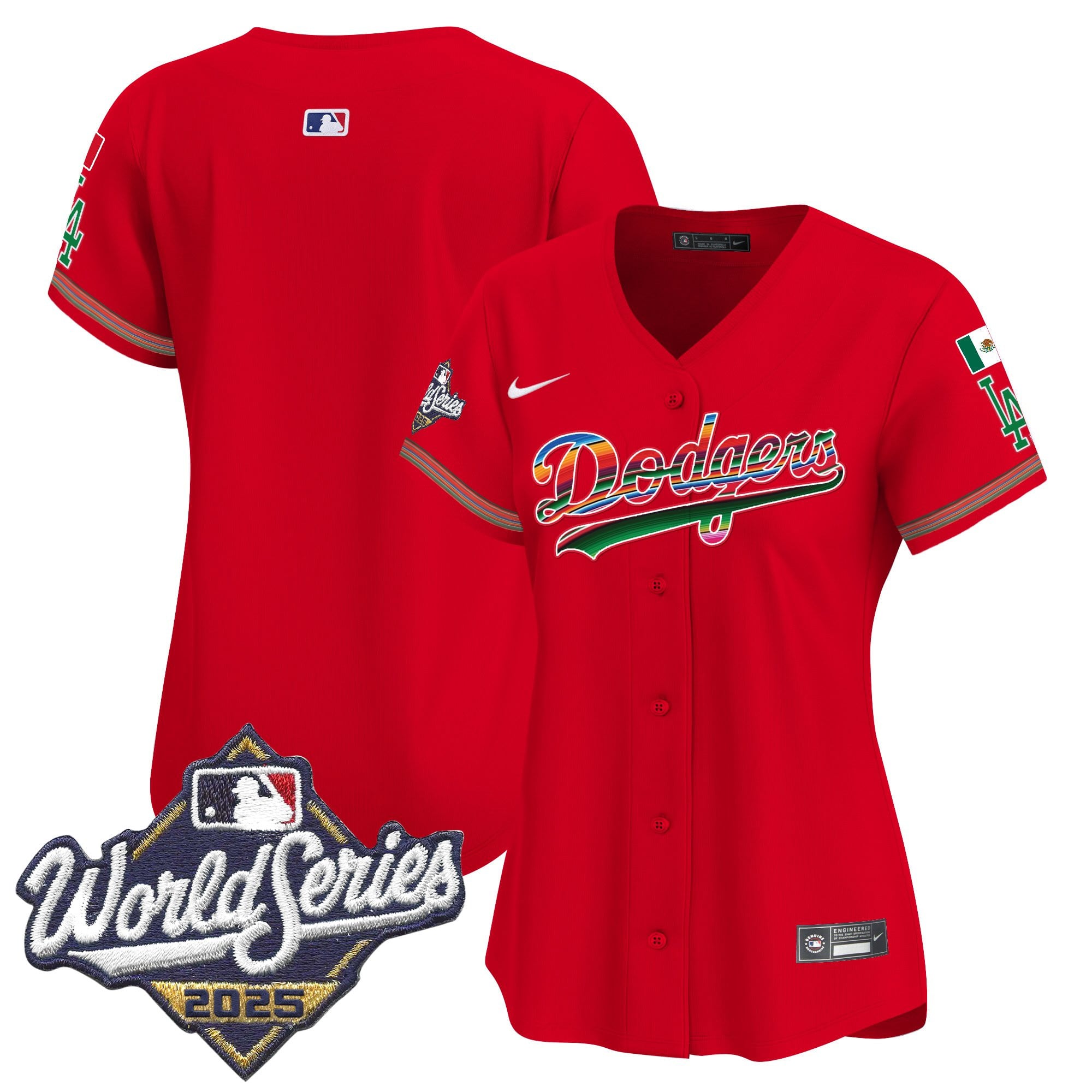 Women's Dodgers Mexico 2025 World Series Vapor Premier Limited Jersey - All Stitched