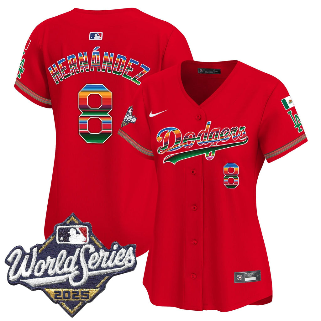 Women's Dodgers Mexico 2025 World Series Vapor Premier Limited Jersey - All Stitched
