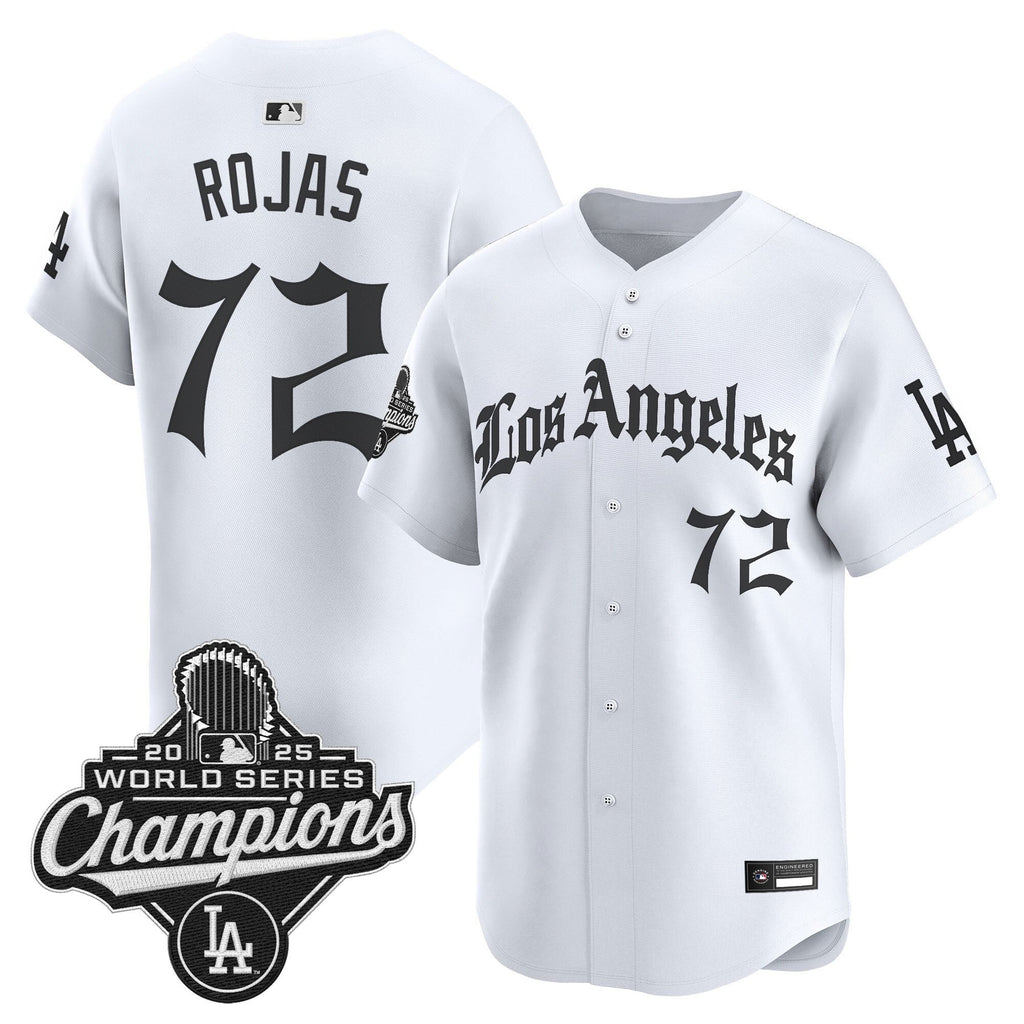 Men's Dodgers 2025 World Series Champions Vapor Premier Limited Jersey V2 - LA Gothic Edition - All Stitched