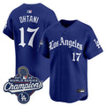 Men's Dodgers 2025 World Series Champions Vapor Premier Limited Jersey V2 - LA Gothic Edition - All Stitched