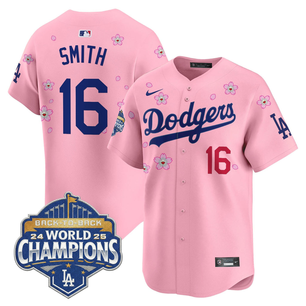 Men's Dodgers 2025 Back-To-Back Champions x Tokyo Series Vapor Premier Limited Jersey - Stitched