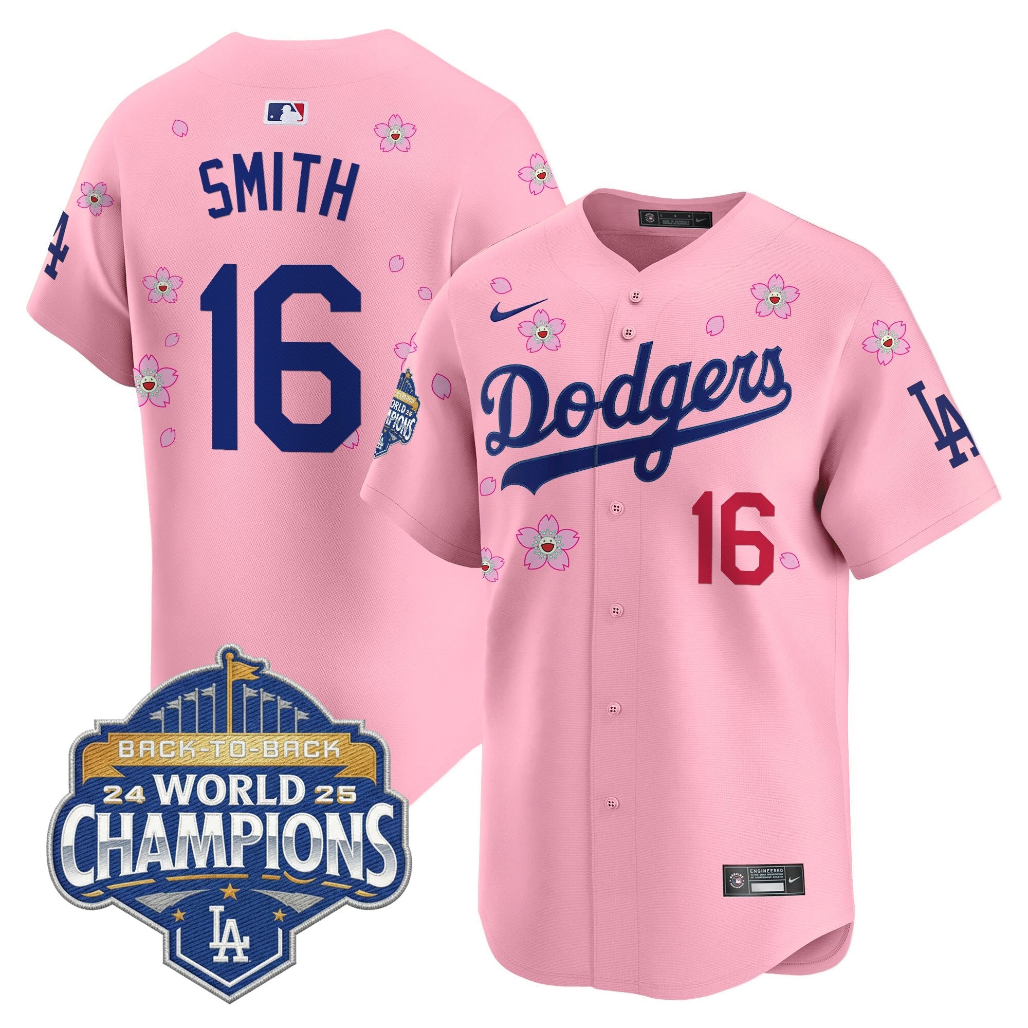 Men's Dodgers 2025 Back-To-Back Champions x Tokyo Series Vapor Premier Limited Jersey - Stitched