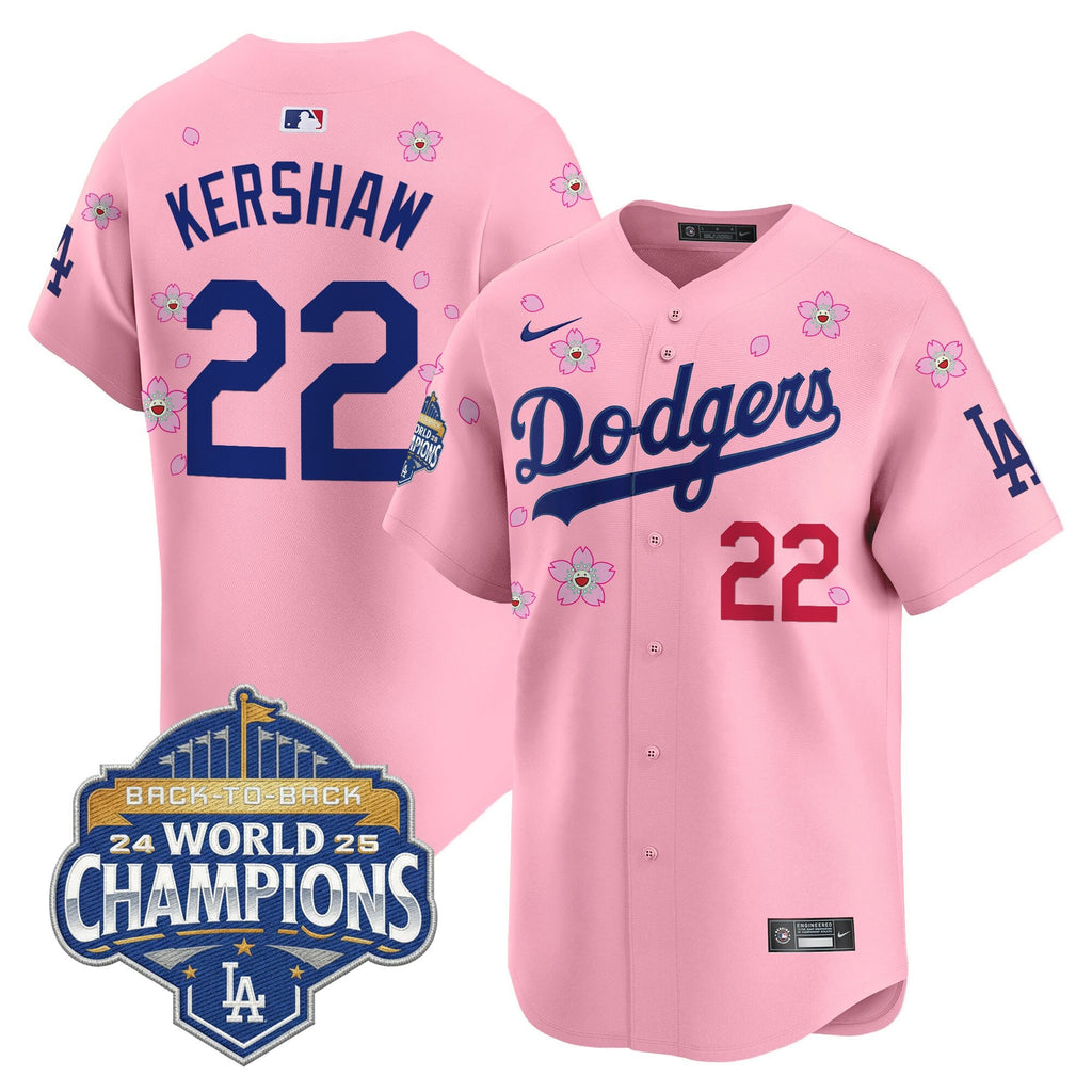 Men's Dodgers 2025 Back-To-Back Champions x Tokyo Series Vapor Premier Limited Jersey - Stitched