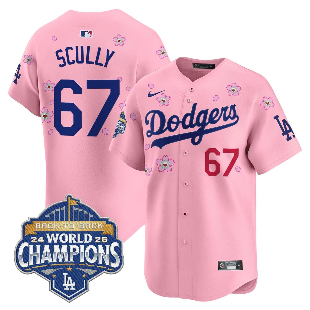 Men's Dodgers 2025 Back-To-Back Champions x Tokyo Series Vapor Premier Limited Jersey - Stitched