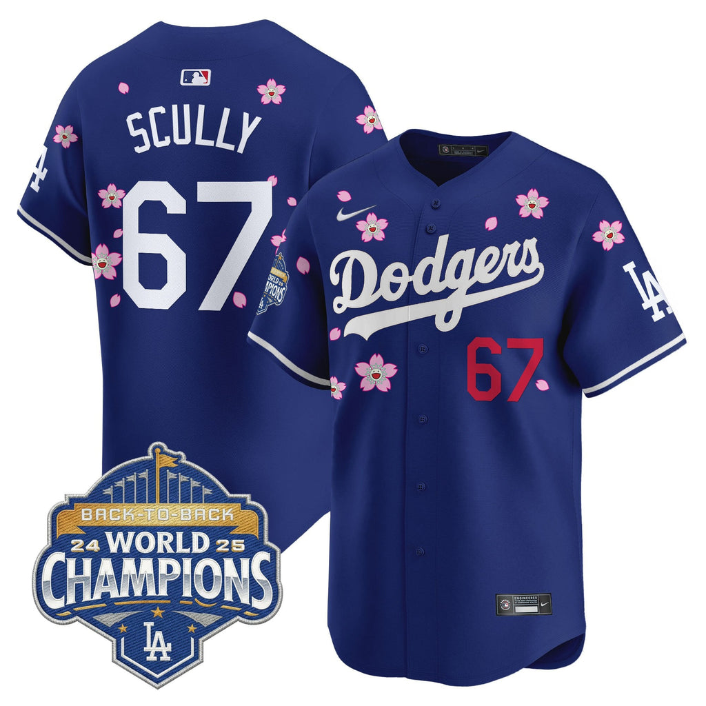 Men's Dodgers 2025 Back-To-Back Champions x Tokyo Series Vapor Premier Limited Jersey - Stitched