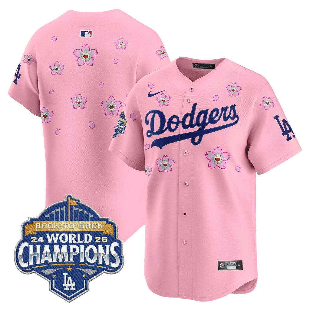 Men's Dodgers 2025 Back-To-Back Champions x Tokyo Series Vapor Premier Limited Jersey - Stitched