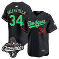 Men's Dodgers Mexico 2025 World Series Champions Vapor Premier Limited Jersey V2 - All Stitched