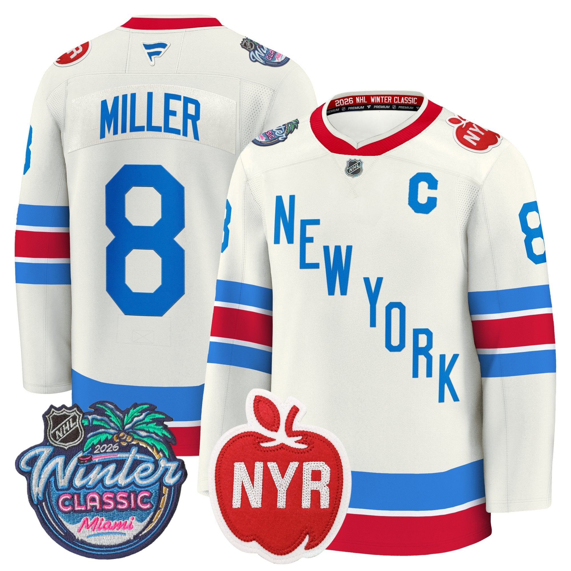 New York Rangers 2026 Winter Classic Premium Jersey - All Stitched