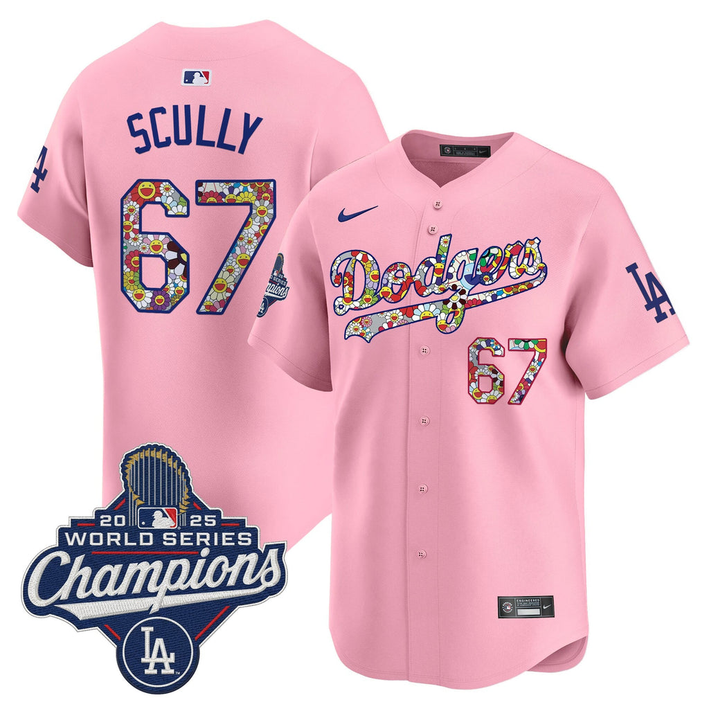 Men's Dodgers 2025 World Series Champions x Takashi Murakami Vapor Premier Limited Jersey - Stitched