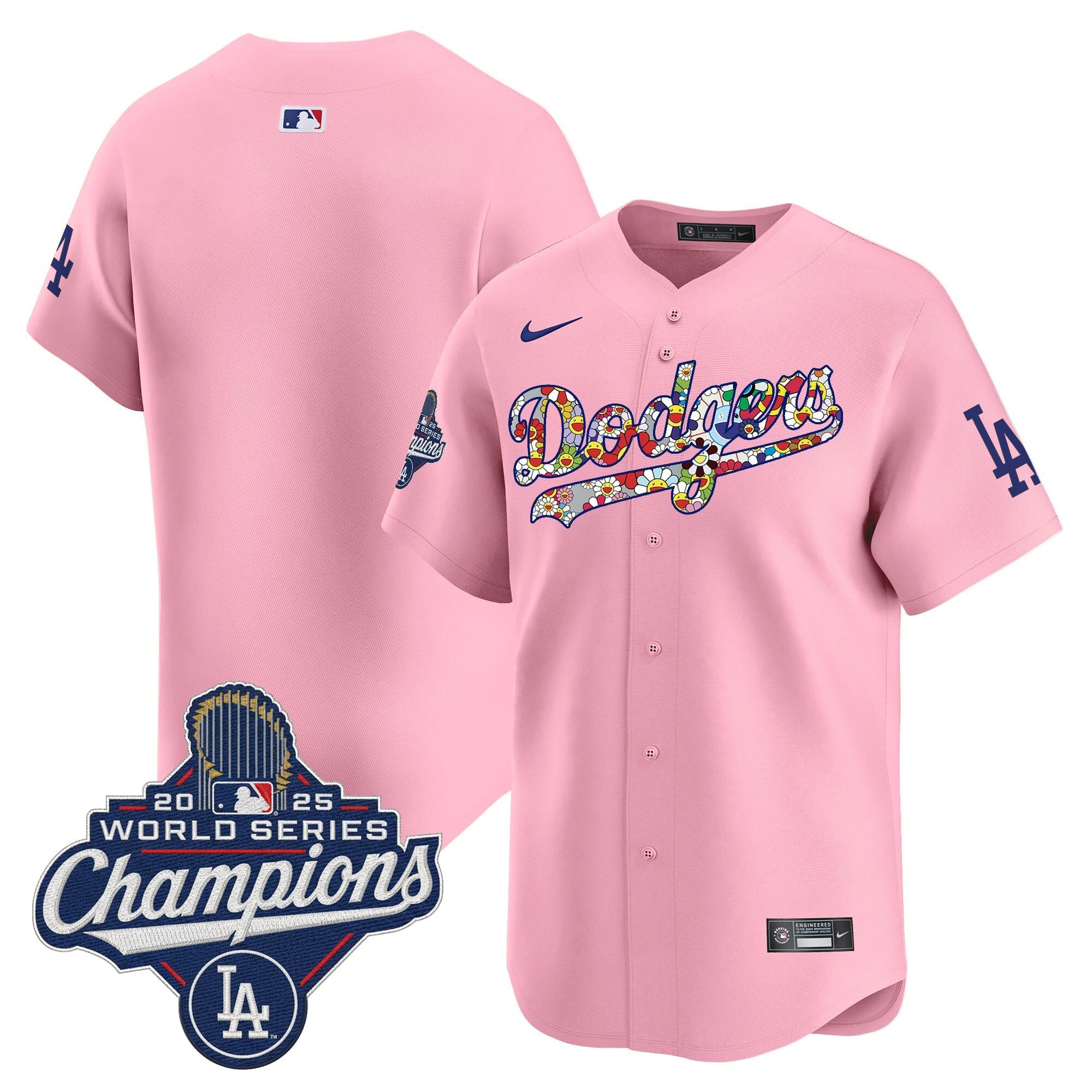 Men's Dodgers 2025 World Series Champions x Takashi Murakami Vapor Premier Limited Jersey - Stitched