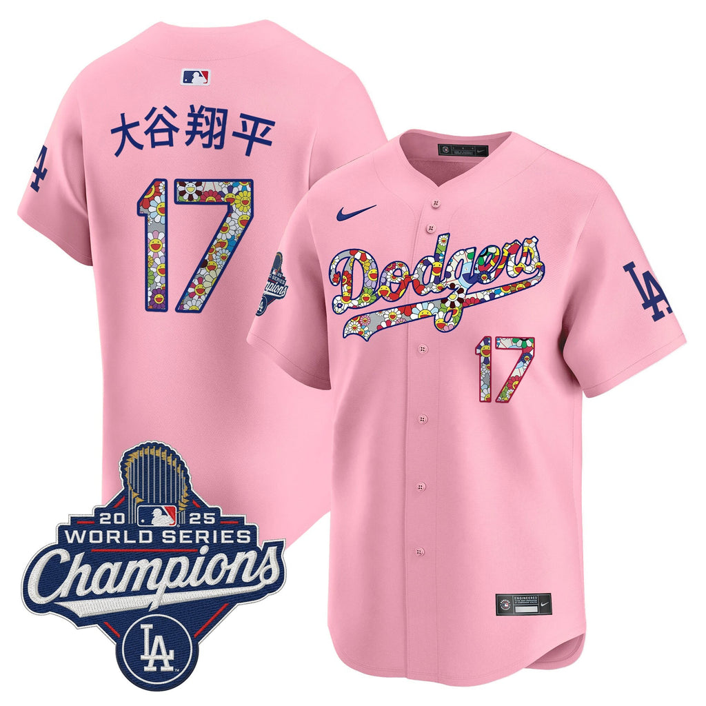 Men's Dodgers 2025 World Series Champions x Takashi Murakami Vapor Premier Limited Jersey - Stitched