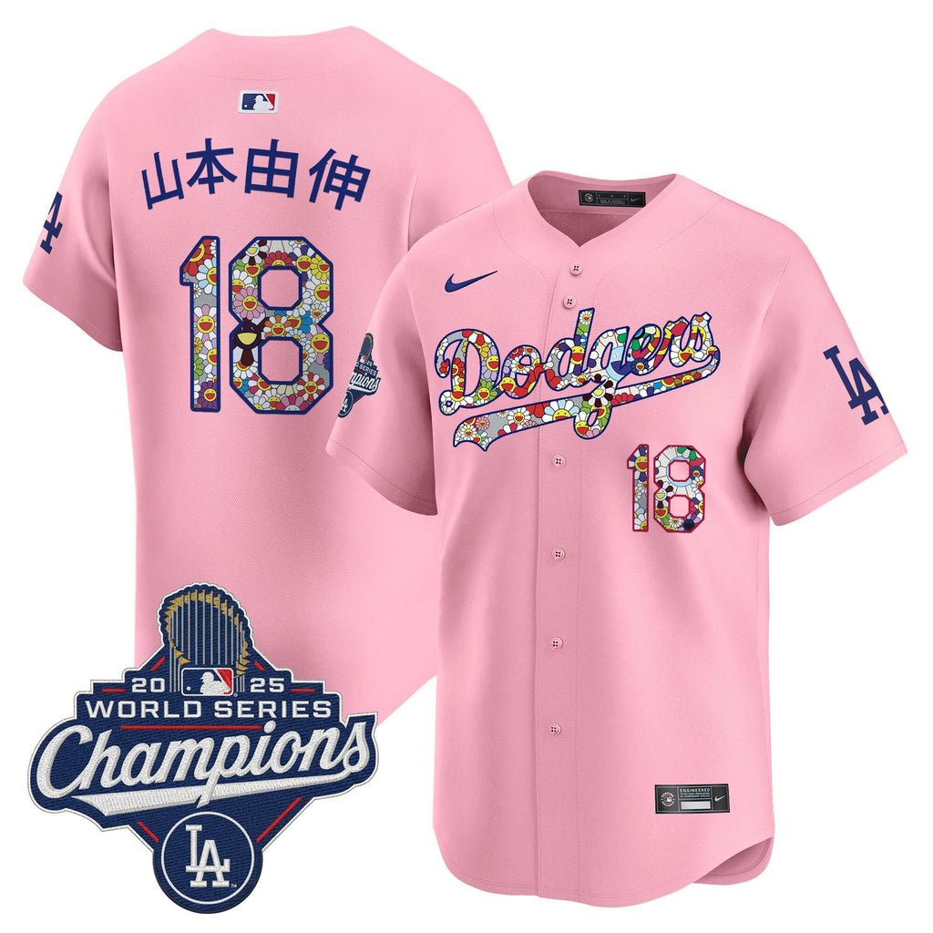 Men's Dodgers 2025 World Series Champions x Takashi Murakami Vapor Premier Limited Jersey - Stitched