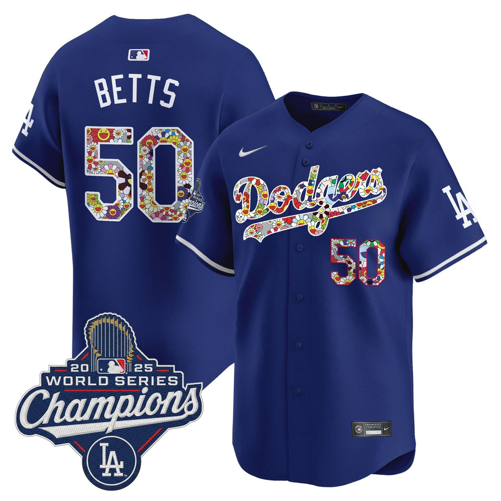 Men's Dodgers 2025 World Series Champions x Takashi Murakami Vapor Premier Limited Jersey - Stitched