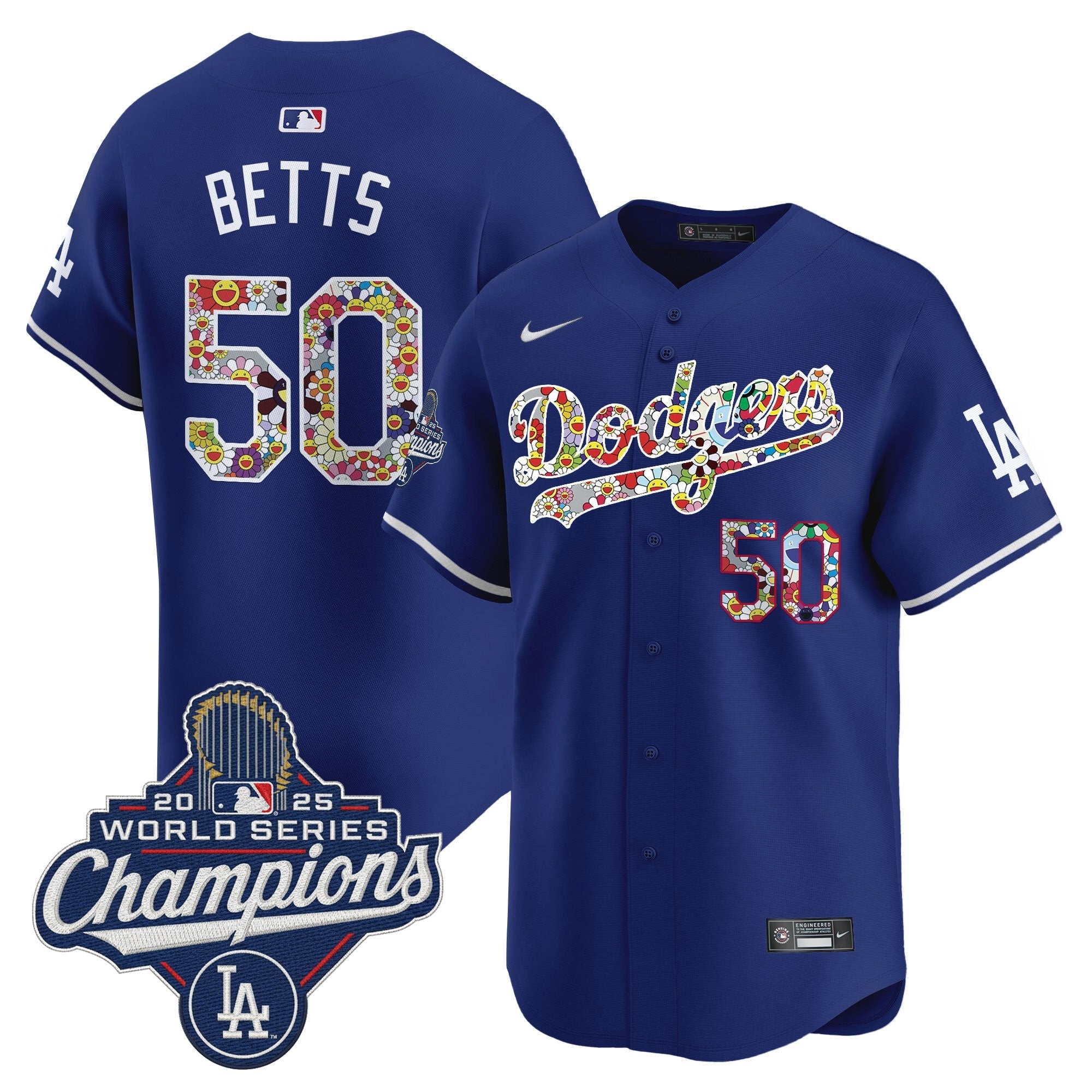 Men's Dodgers 2025 World Series Champions x Takashi Murakami Vapor Premier Limited Jersey - Stitched
