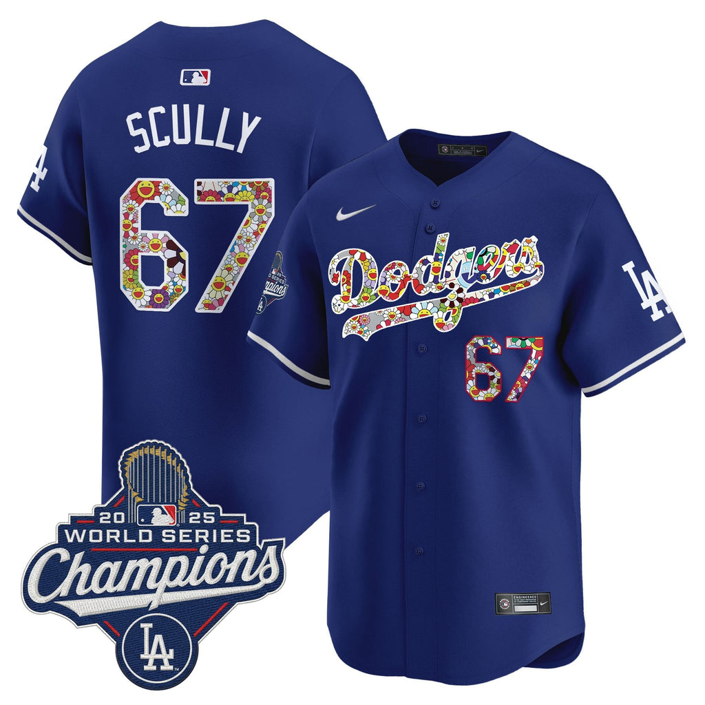Men's Dodgers 2025 World Series Champions x Takashi Murakami Vapor Premier Limited Jersey - Stitched
