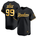 Aaron Judge New York Yankees Black Gold Jersey - All Stitched