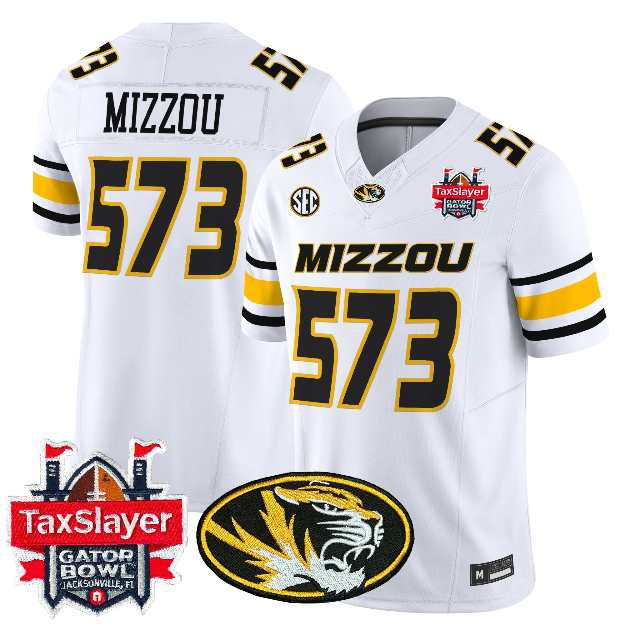 Men's Missouri Tigers 2025 Gator Bowl Vapor Limited Jersey - All Stitched