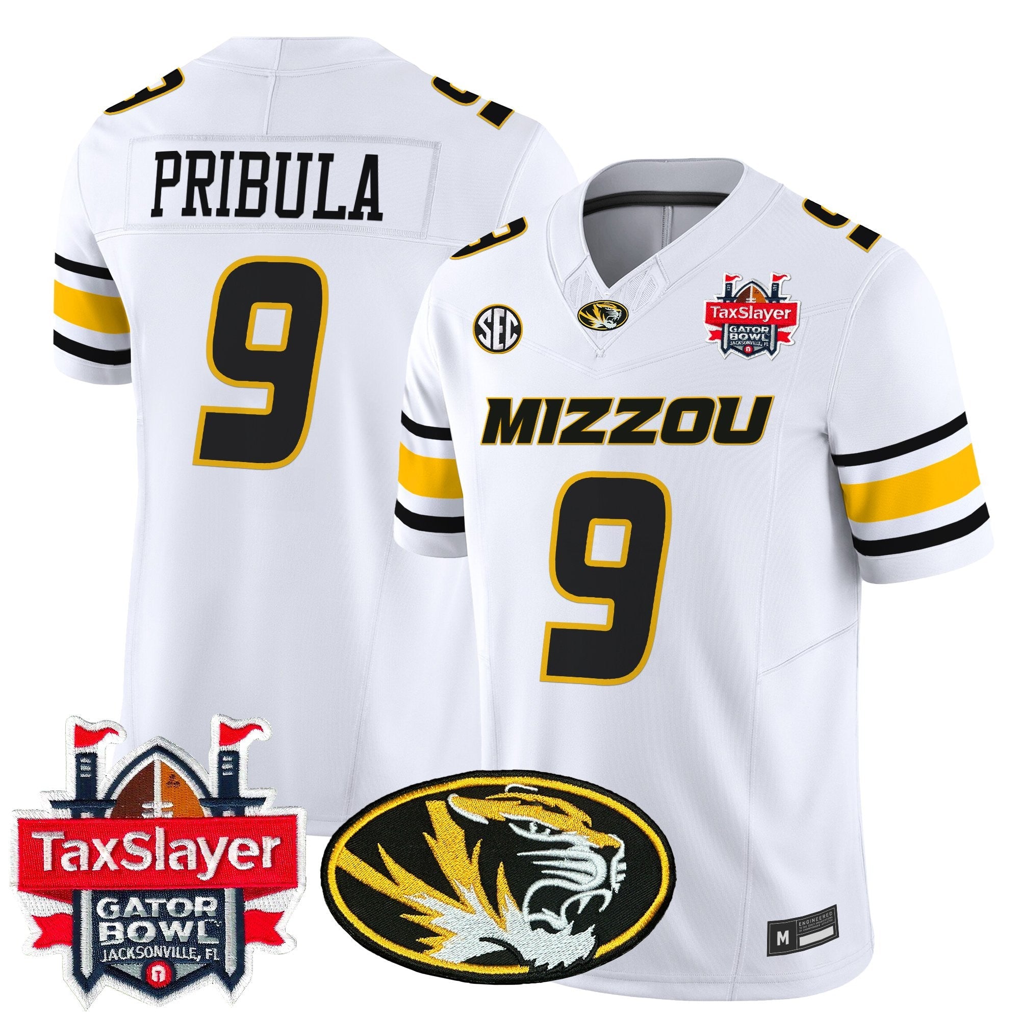 Men's Missouri Tigers 2025 Gator Bowl Vapor Limited Jersey - All Stitched